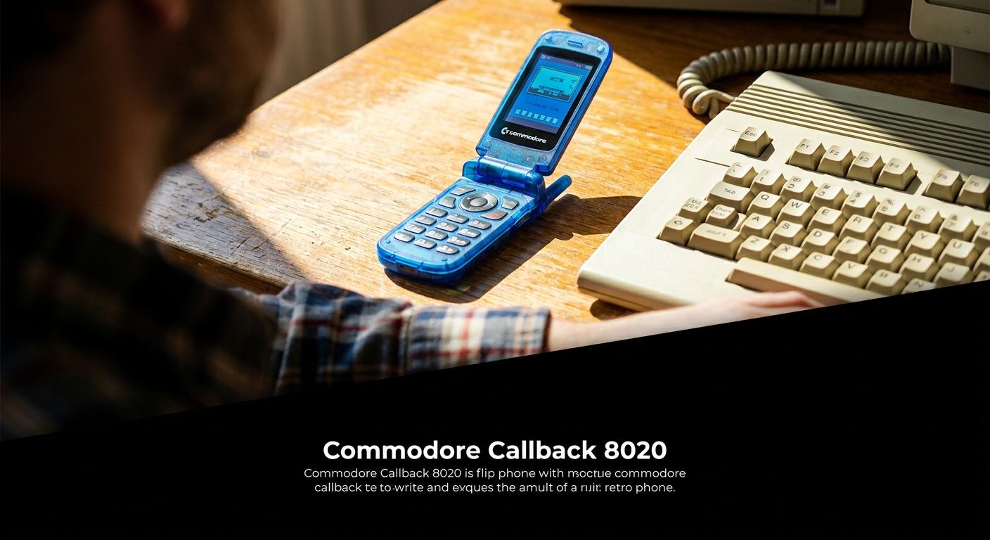 Commodore, katlanır telefonla nostaljik geri dönüş yapıyor: Callback 8020